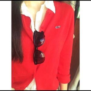 Vineyard Vines Women’s Cardigan Sweater in Red